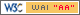 Icono de conformidad con el Nivel AA, de las Directrices de Accesibilidad para el Contenido Web 1.0 del W3C-WAI
